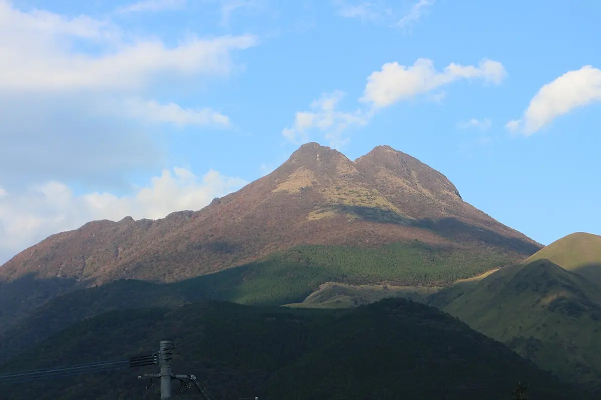 Mount Yufu in autumn afternoon light.