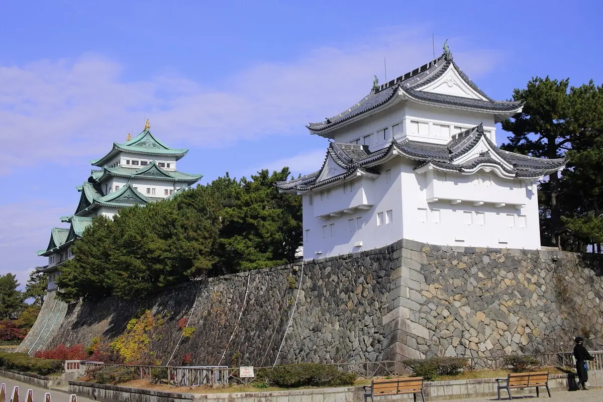 Nagoya Castle's main keep and its southwest corner turret