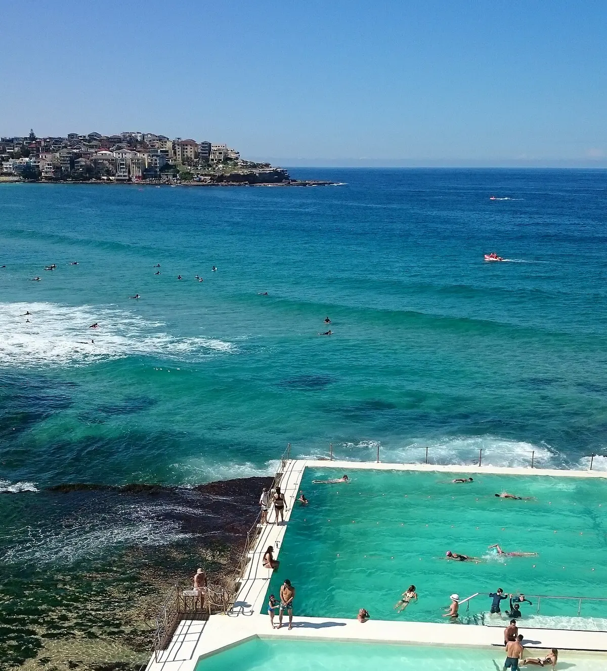The ocean pool at the south end of Bondi with the Ben Buckler headland
