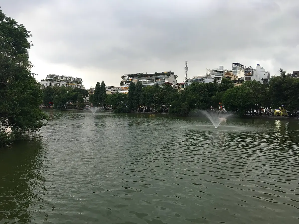 Hoan Kiem Lake in central Hanoi