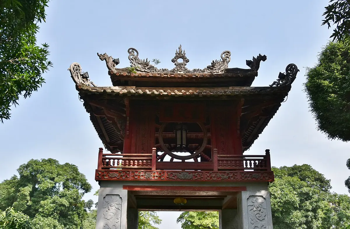 Khue Van Cac (Constellation of Literature) pavilion at the Temple of Literature, Hanoi