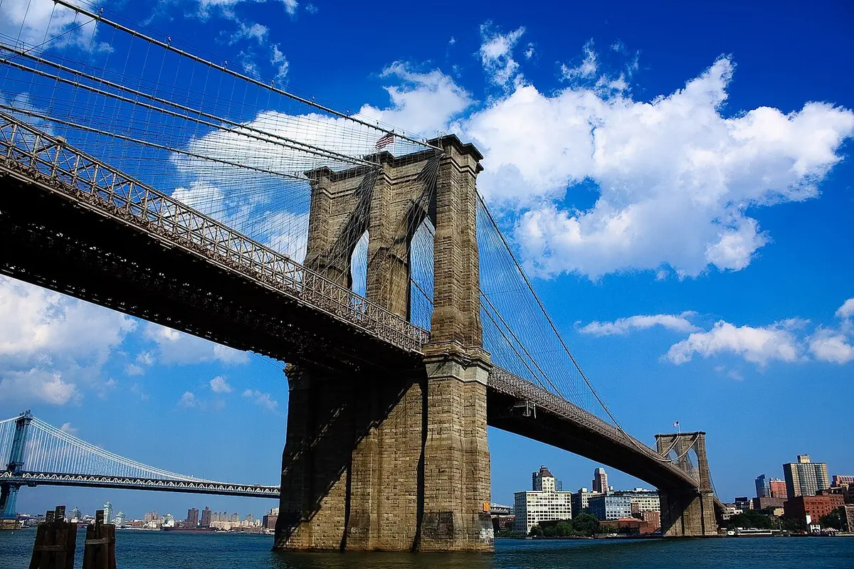 Brooklyn Bridge seen from Manhattan